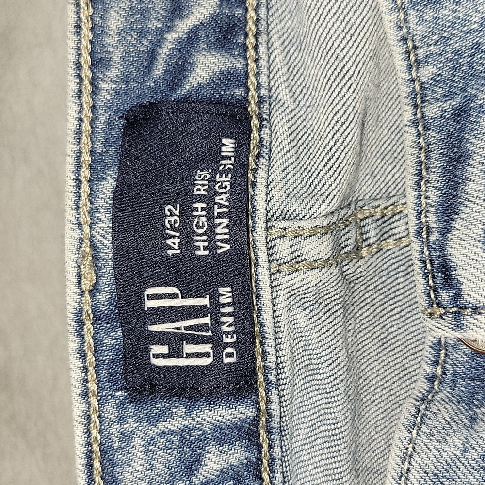 GAP Denim Womens High Rise Vintage Slim 32